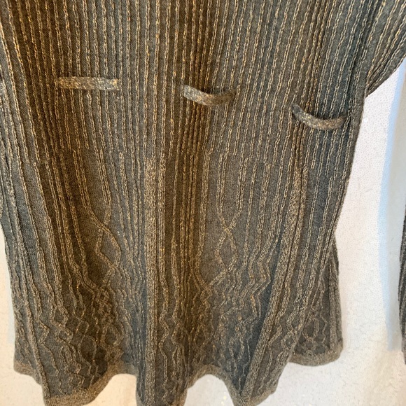 NWT Daisy Fuentes Button Up Tie Cardigan - Picture 4 of 10